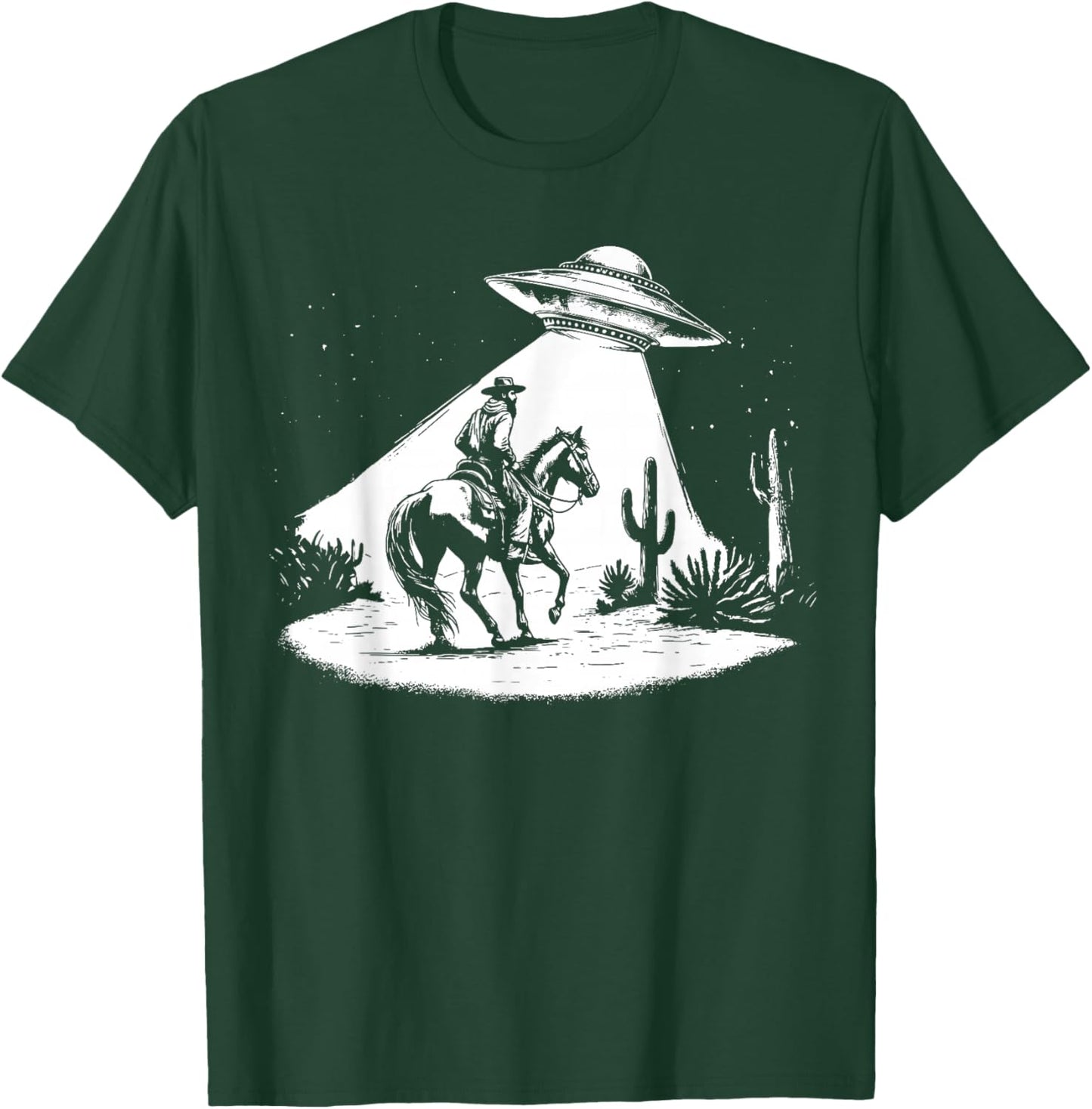 UFO Howdy Alien Cowboy Halloween Costume Ufo Western T-Shirt - T-Shirt | Forest