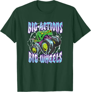 Hot Wheels Monster Trucks - Big Actions Lightning Bolts T-Shirt - T-Shirt | Forest