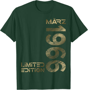 March 1966 Man Woman 60th Birthday Limited Edition T-Shirt - T-Shirt | Forest