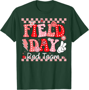 Field Day Trip Red Team Color Game Competition Boys Girls T-Shirt - T-Shirt | Forest