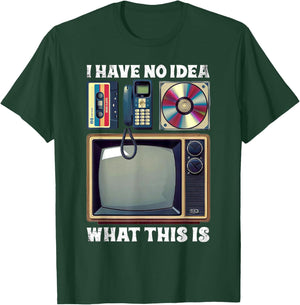 I Have No Idea What This is Kids 70s 80s 90s Outfit Theme T-Shirt - T-Shirt | Forest