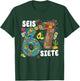 Funny SEIS Siete Mexican Meme T-Shirt - T-Shirt | Forest