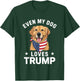 Retriever Even My Dog Loves Trump USA Flag Bandana T-Shirt - T-Shirt | Forest