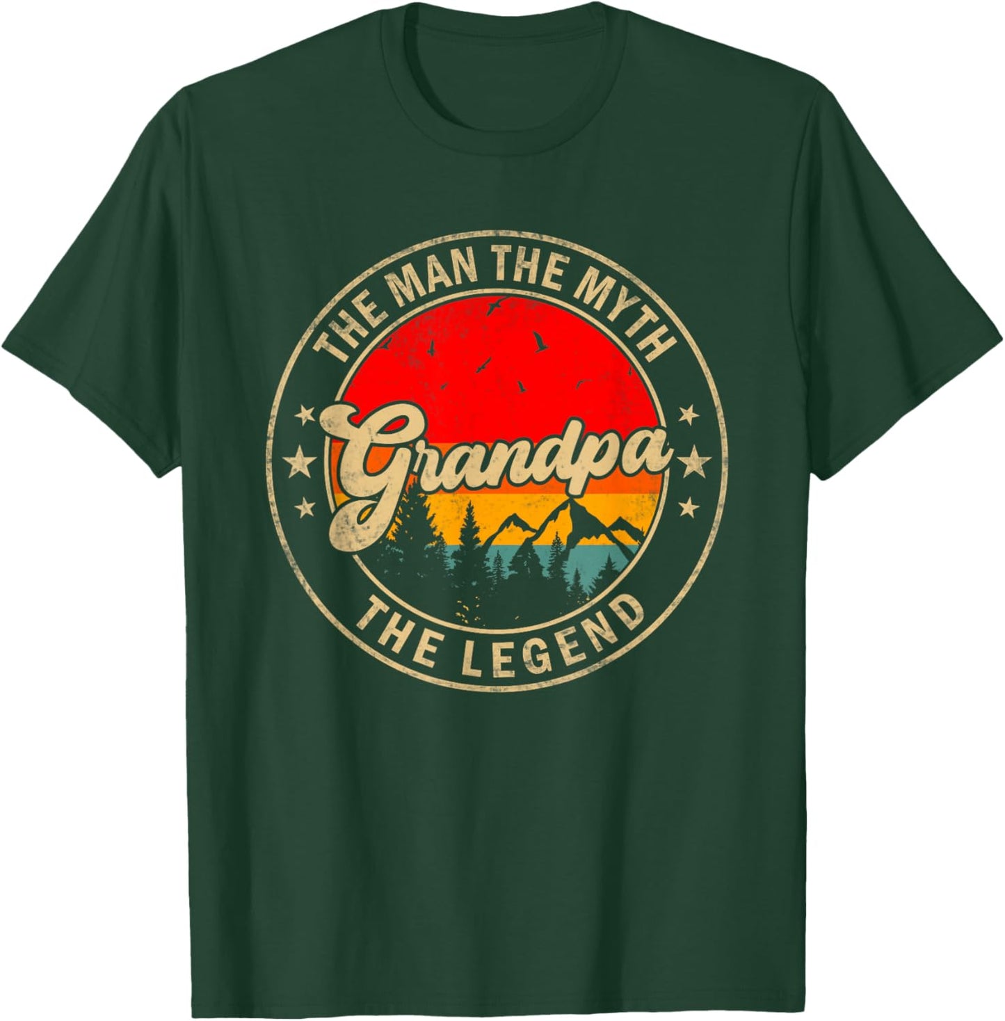 Grandpa the Man the Myth the Legend Father's Day for Grandpa T-Shirt - T-Shirt | Forest