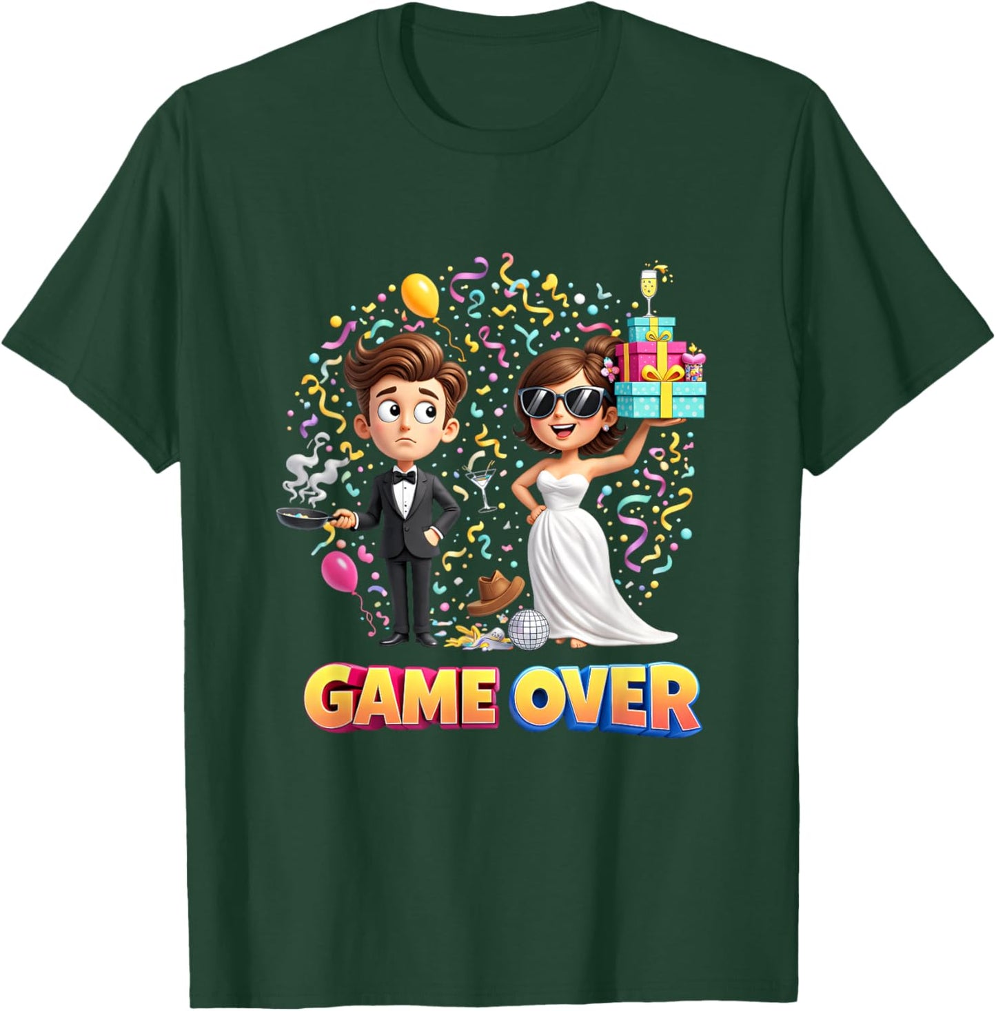 Bachelorette Marriage T-Shirt - T-Shirt | Forest