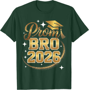 Proud Prom BRO Class of 2026 T-Shirt - T-Shirt | Forest