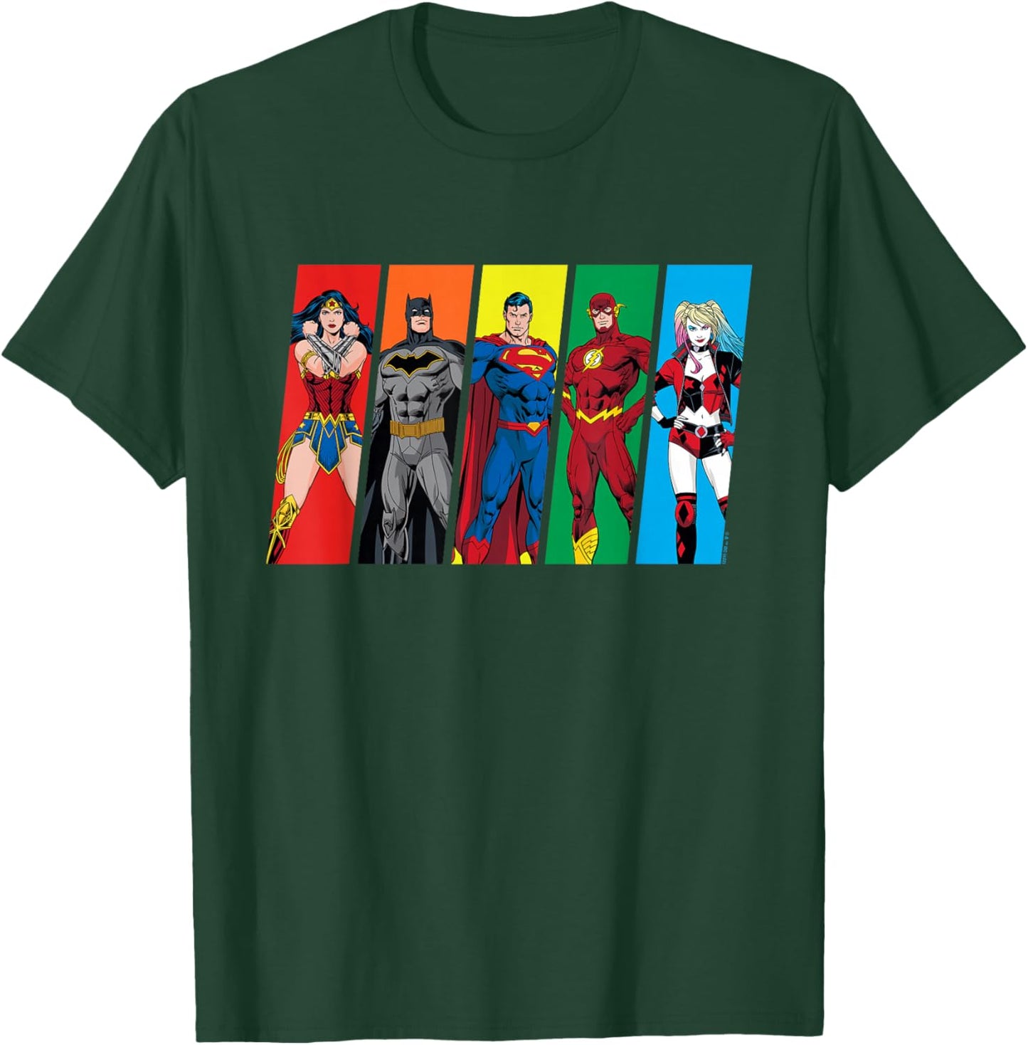 DC Originals Pride Harley Quinn Wonder Woman Batman Flash T-Shirt - T-Shirt | Forest