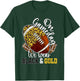 On Gameday Football We Wear Black And Gold School Spirit T-Shirt - T-Shirt | Forest