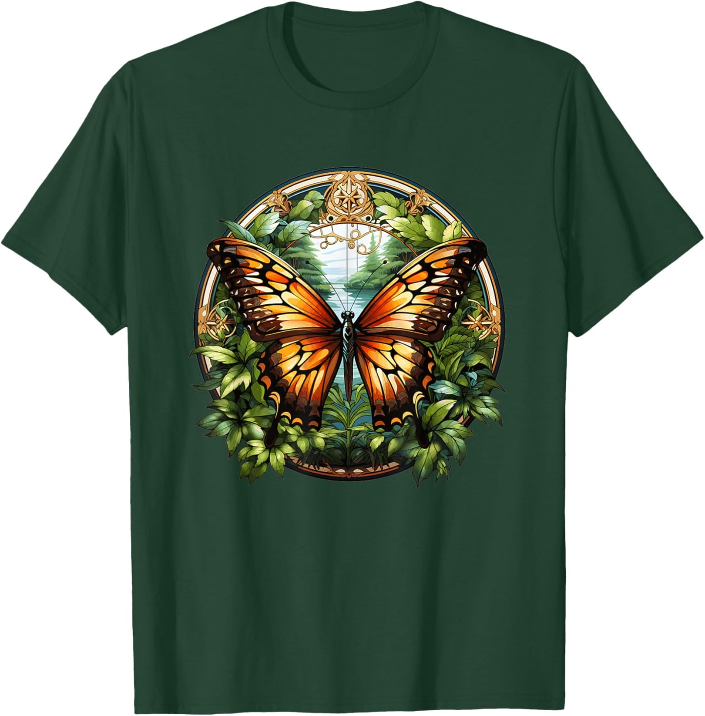Colorful Butterfly I Flower Butterfly T-Shirt - T-Shirt | Forest
