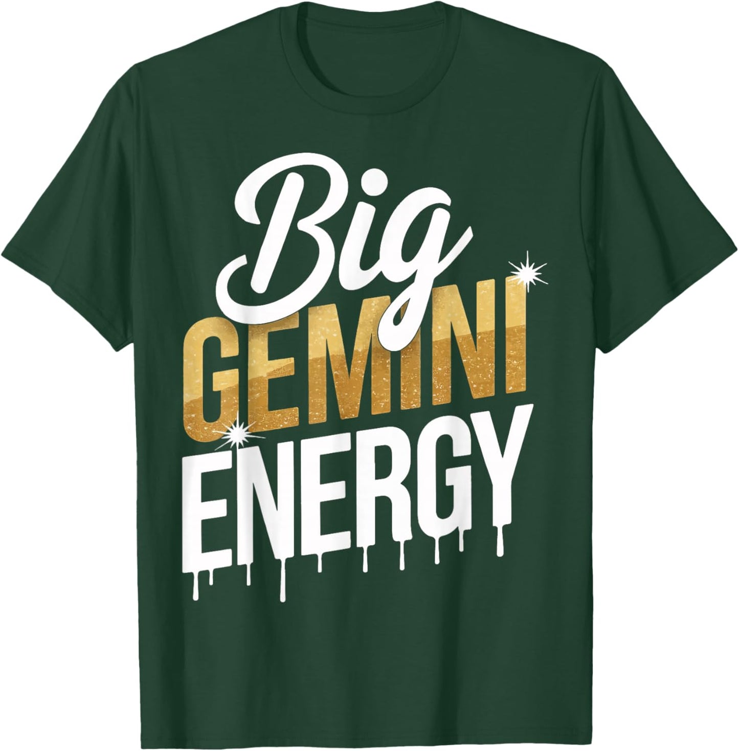 Big Gemini Energy T-Shirt - T-Shirt | Forest