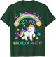 Funny Bachelor Party Groom Unicorn Its My Bachelor Party T-Shirt - T-Shirt | Forest
