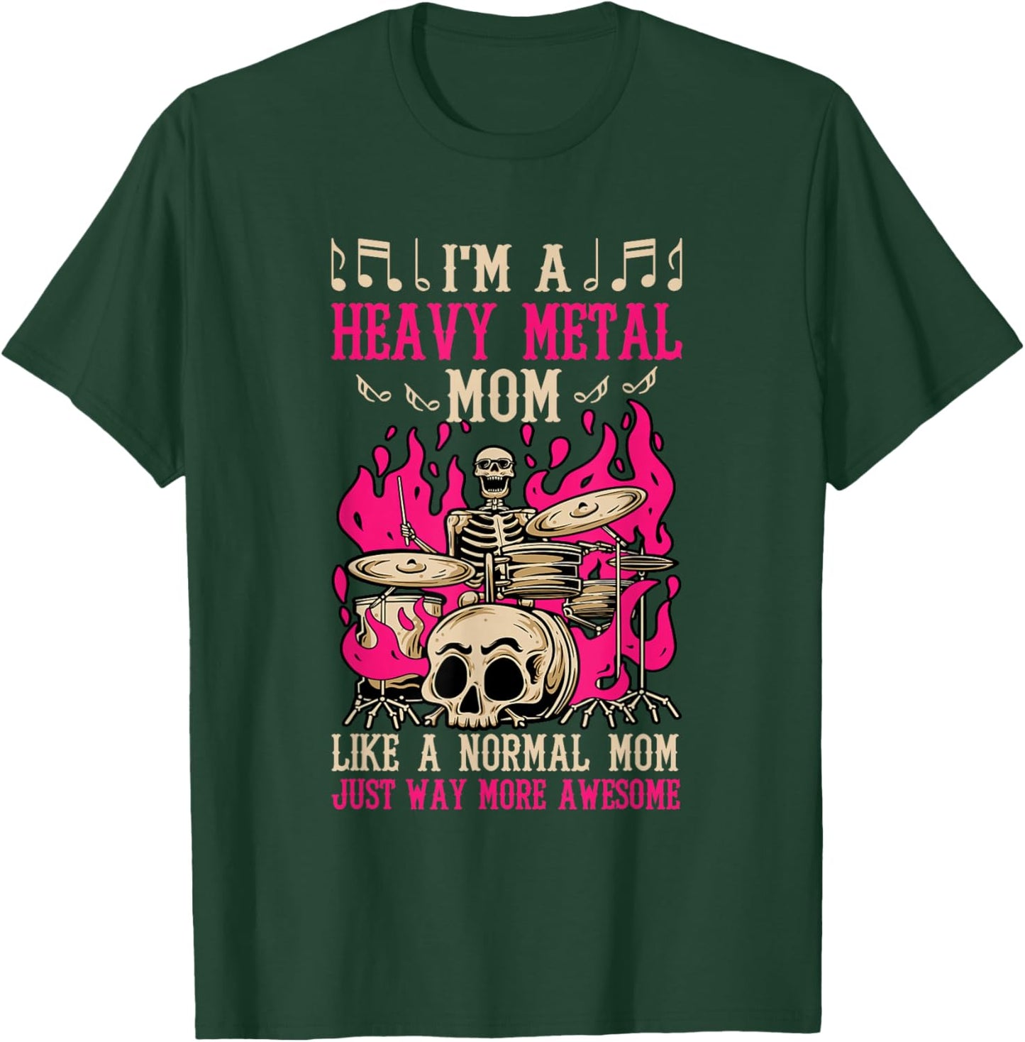 I'm A Heavy-metal Mom Hardrock Mother T-Shirt - T-Shirt | Forest