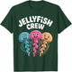 Jellyfish Crew Funny Cartoon Ocean Birthday Party Style T-Shirt - T-Shirt | Forest