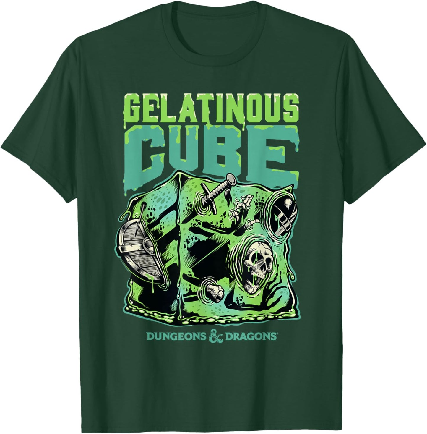 Dungeons & Dragons Acid Gelatinous Cube T-Shirt - T-Shirt | Forest