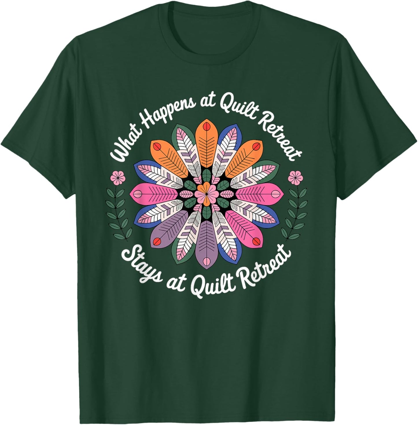 Cool Quilting Art Women Sewing Quilt Lover Quilter T-Shirt - T-Shirt | Forest