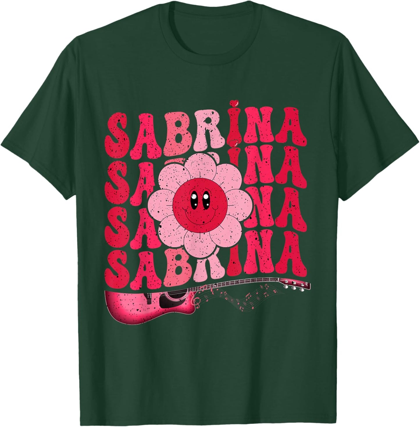 Funny Sabrina Custom Name I Love Sabrina Groovy Meme , Black, S T-Shirt - T-Shirt | Forest
