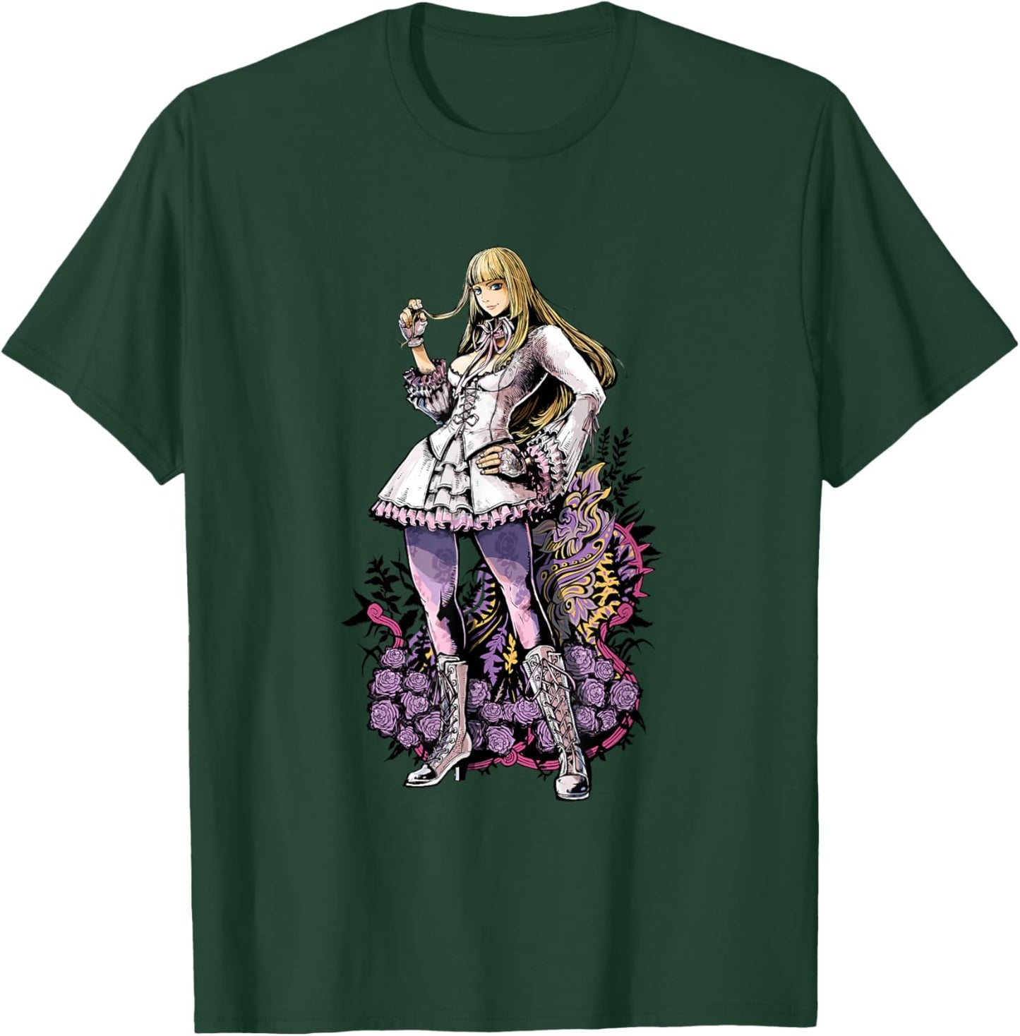 Bandai Namco Entertainment Inc. TEKKEN7 LILI 002 , Small, Black T-Shirt - T-Shirt | Forest