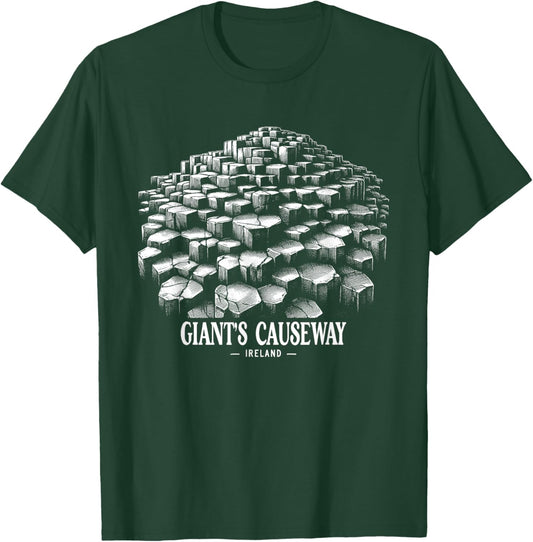 Giant’s Causeway Ireland Travel T-Shirt - T-Shirt | Forest