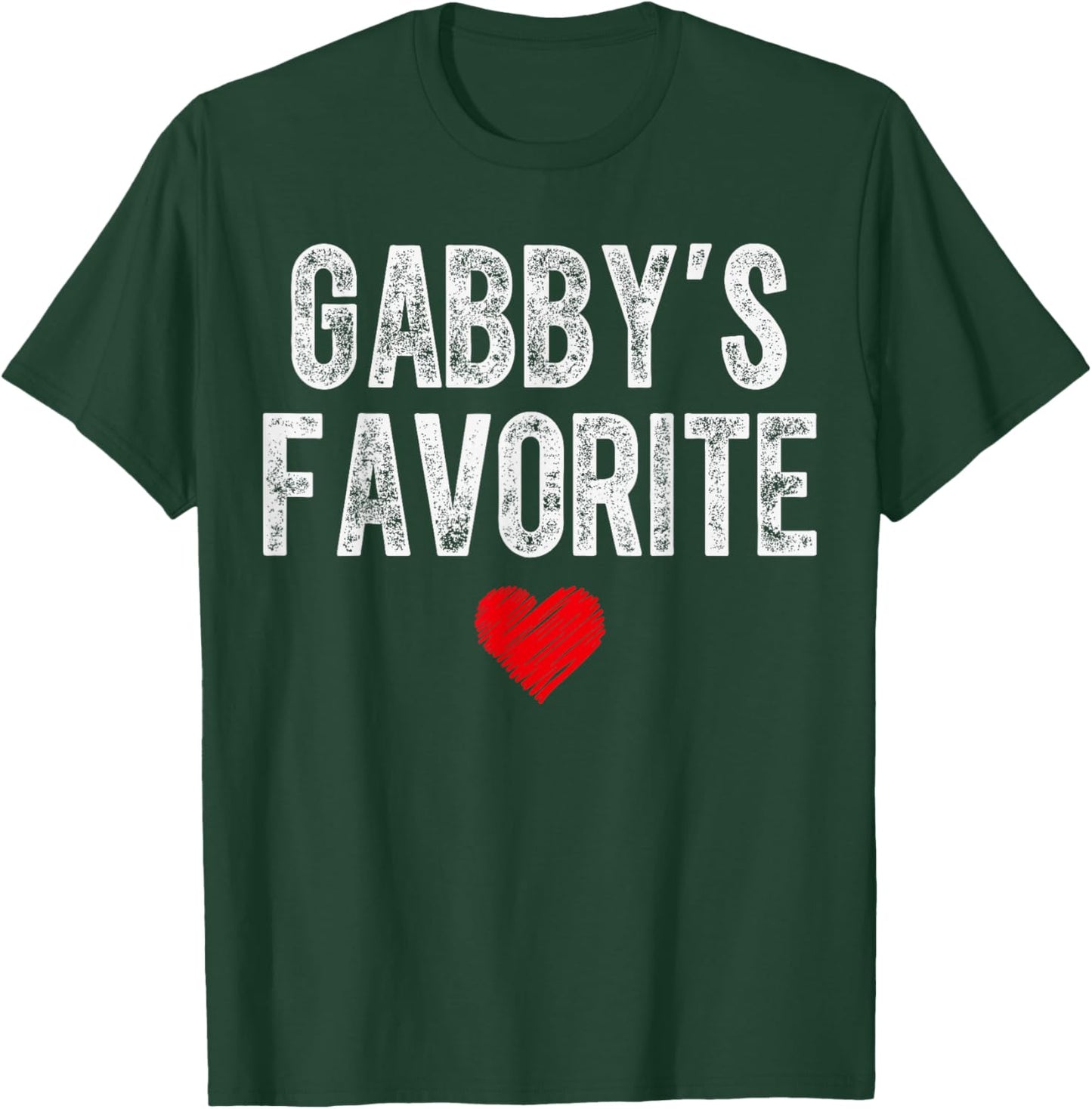 Gabby’S Favorite Heart Graphic for Mothers Day Grandchild T-Shirt - T-Shirt | Forest