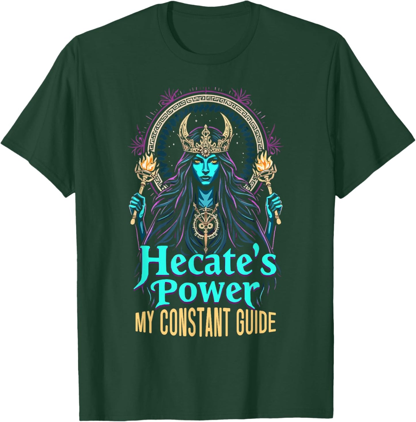 Hecate Moon Goddess Greek Goddess Greek Mythology T-Shirt - T-Shirt | Forest