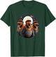 3 Proboscis Monkeys Moon Howling Funny Meme Men Women Kids T-Shirt - T-Shirt | Forest