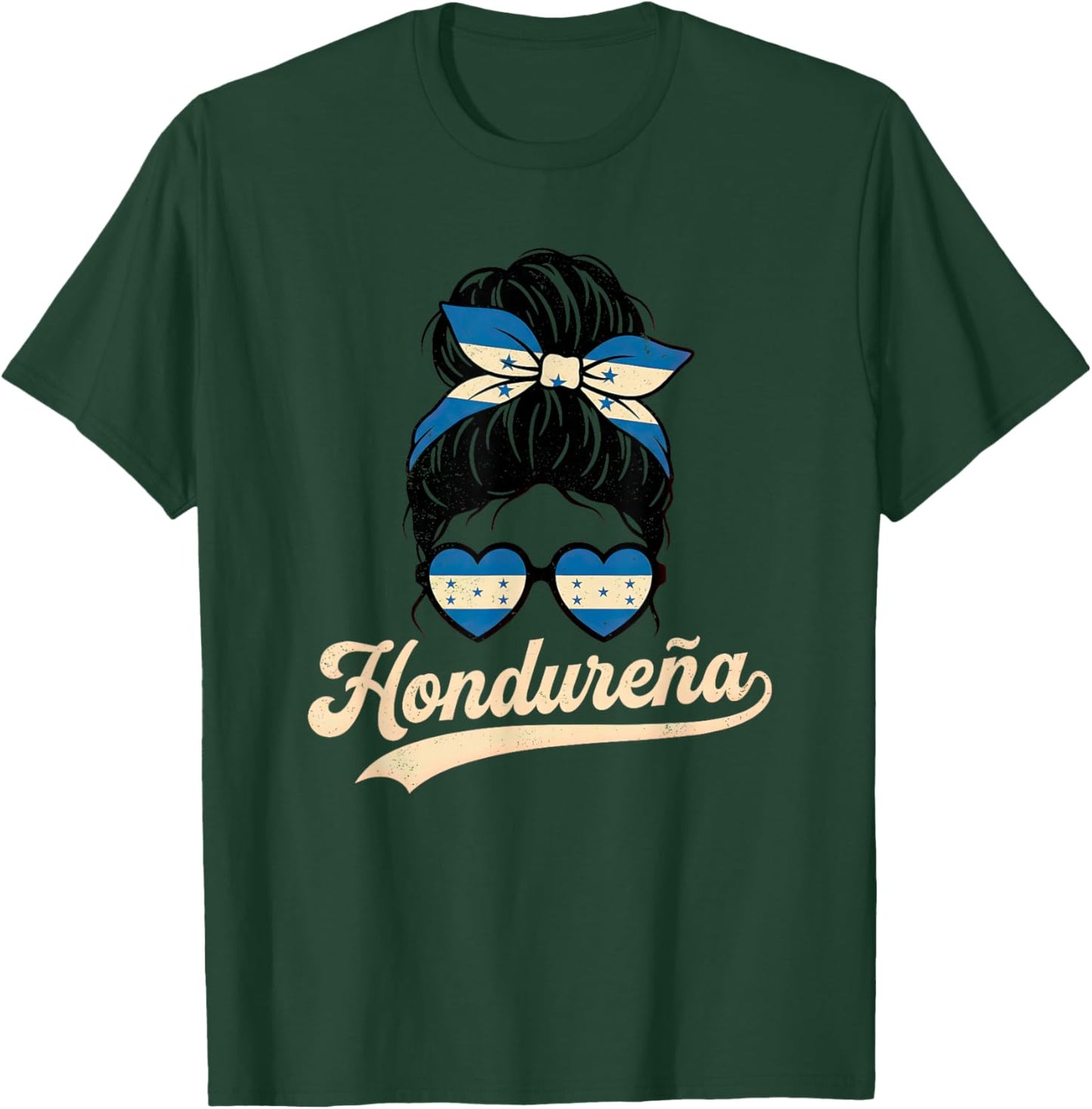 Honduras for Girl Honduran Travel Hondureña Women Graphic T-Shirt - T-Shirt | Forest