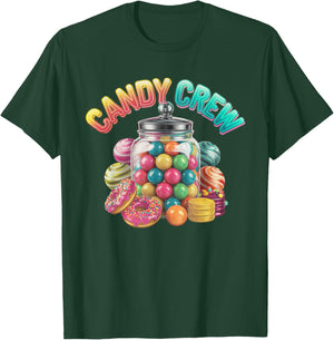 Candy Crew Adult Men Women Kids Christmas Pajamas T-Shirt - T-Shirt | Forest