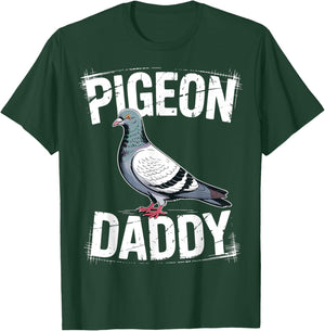 Father Pigeon Racing Fanciers Dad Homing Pigeon T-Shirt - T-Shirt | Forest