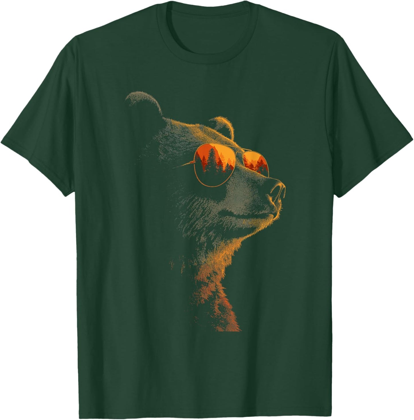 Retro Novelty Men Women Kids Funny Bear T-Shirt - T-Shirt | Forest
