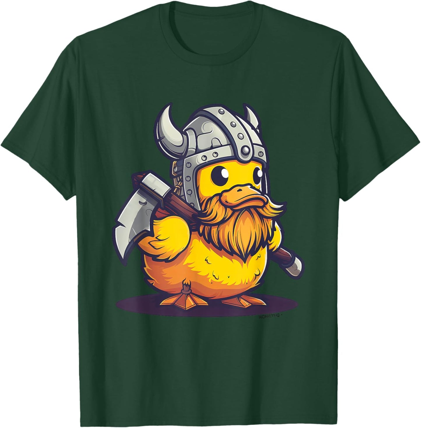Rubber Duck Rubber Duckie Viking Duck Viking Helmet Vikings T-Shirt - T-Shirt | Forest