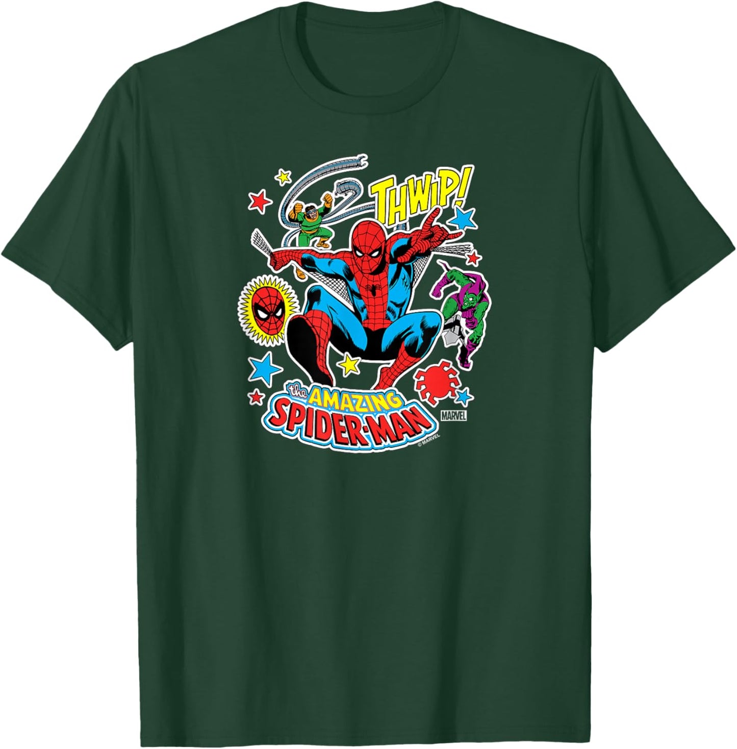 Spider-Man - Sticker Collage T-Shirt - T-Shirt | Forest