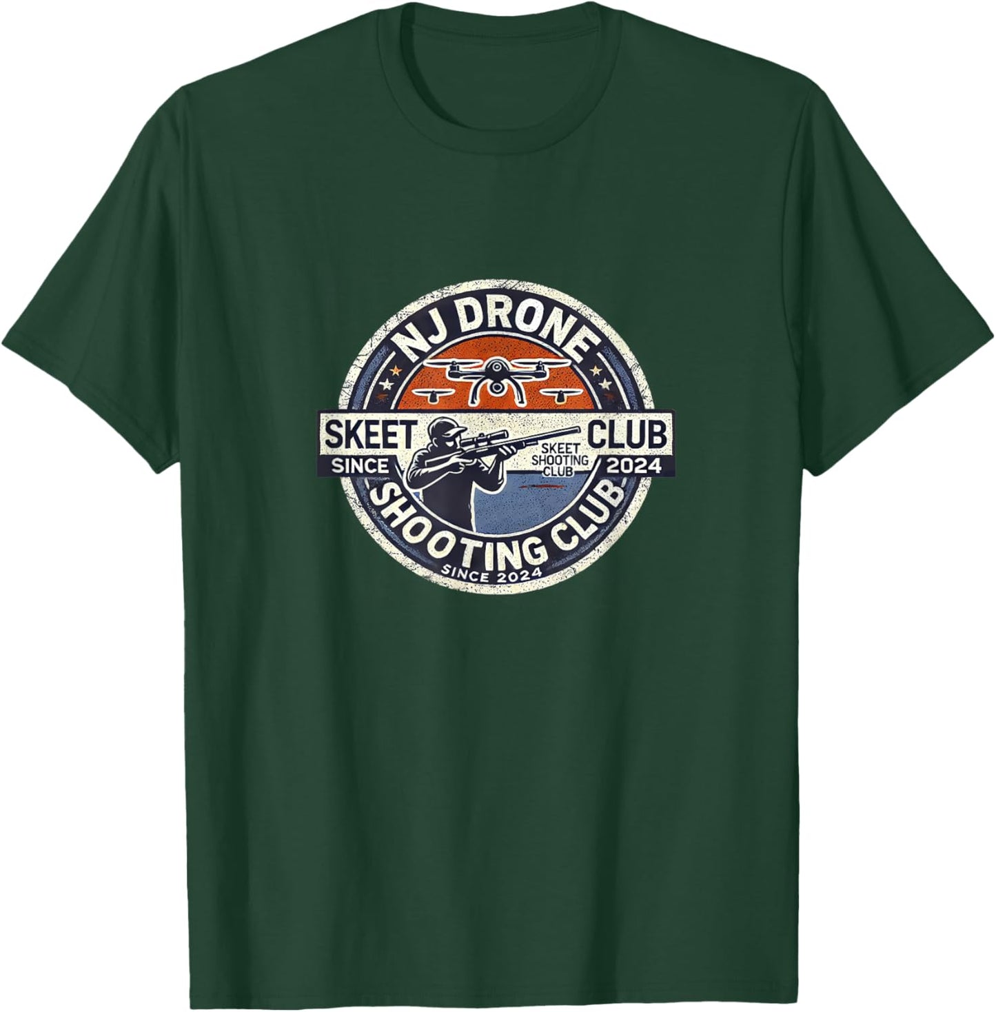 NJ New Jersey Drone Skeet Shooting Club T-Shirt - T-Shirt | Forest