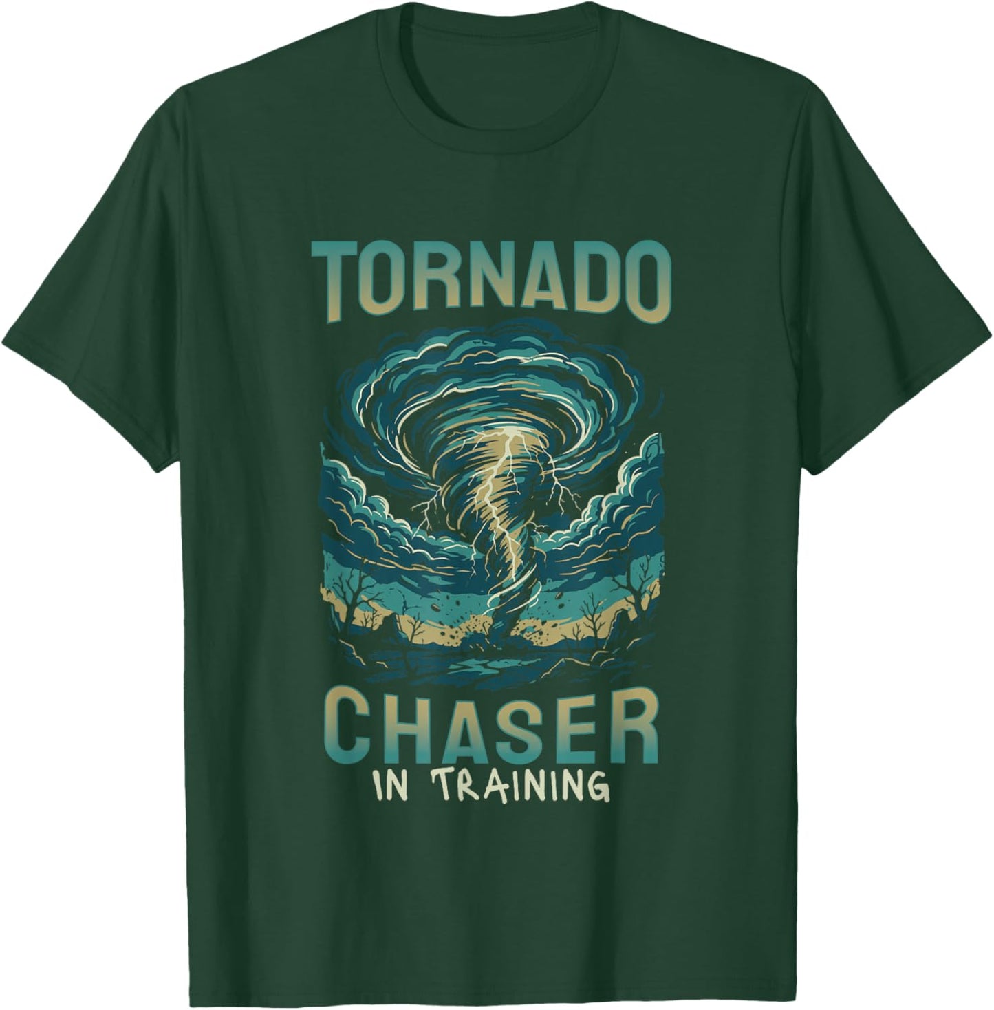 Storm Tornado Twister Hurricane Weather Tornadoes Chaser T-Shirt - T-Shirt | Forest
