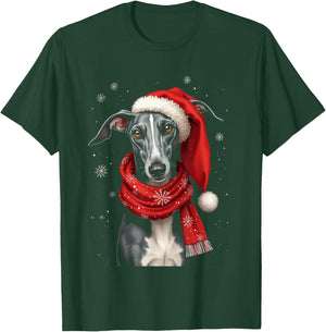 Greyhound Christmas T-Shirt - T-Shirt | Forest