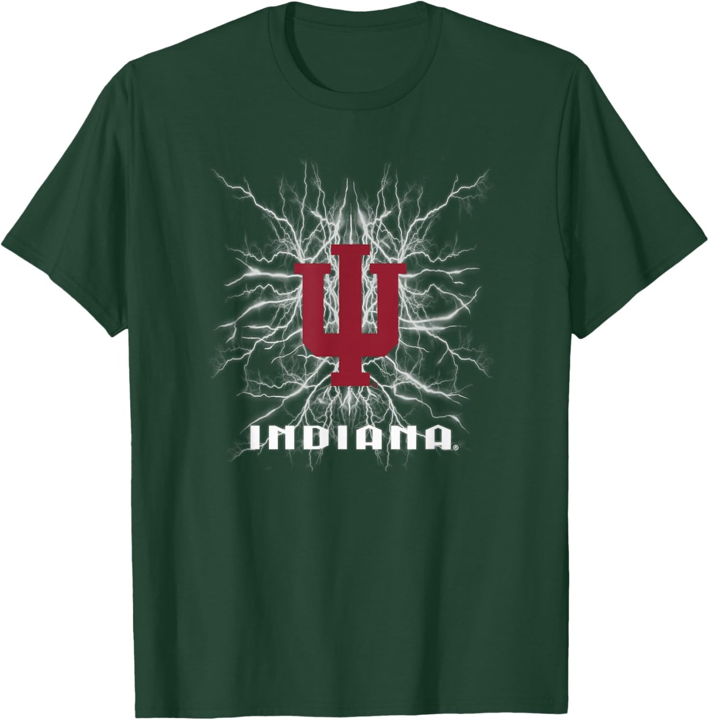 Indiana Hoosiers 90's Lightning Officially Licensed T-Shirt - T-Shirt | Forest