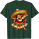 Funny Dabbing Mexican Sombrero Cinco de Mayo Women Girl T-Shirt - T-Shirt | Forest