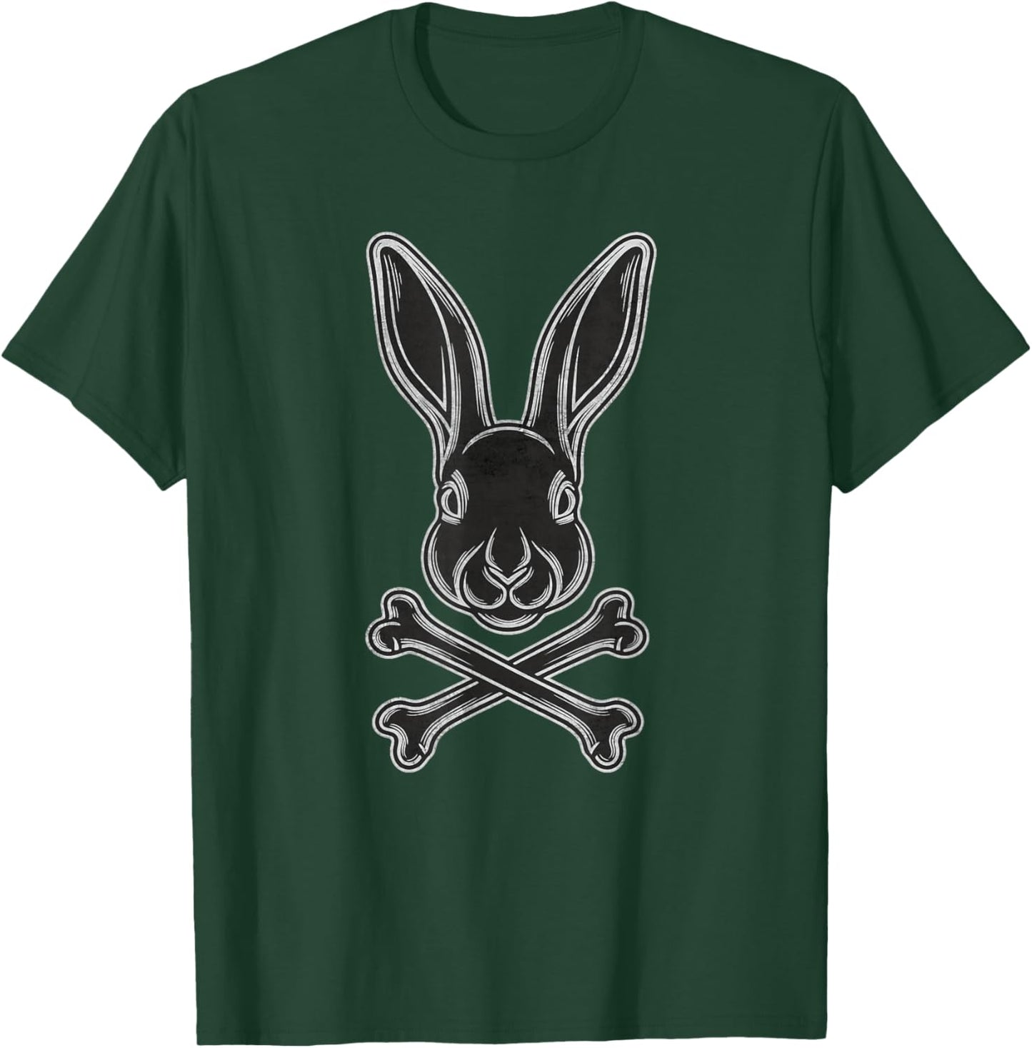 Gothic Easter Bunny Egg with Flag Jolly Roger T-Shirt - T-Shirt | Forest