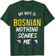 Bosnien Herzegowina Bosnische Frau Stolz Wurzeln Lustig T-Shirt - T-Shirt | Forest