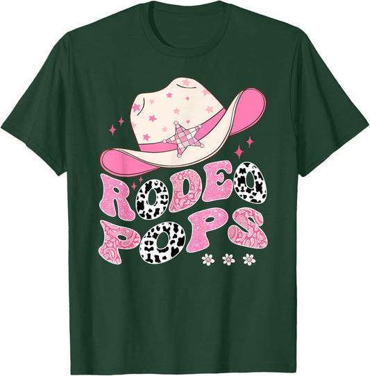 Rodeo Pops Pink CowGirl 1St Birthday Family Matching T-Shirt - T-Shirt | Forest