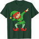 Dabbing Elf Christmas Squad Funny Xmas Family Boys Kids T-Shirt - T-Shirt | Forest