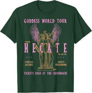 Goddess World Tour Hecate Fans Mythical Vibe Festival T-Shirt - T-Shirt | Forest