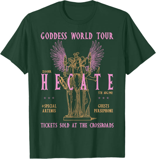 Goddess World Tour Hecate Fans Mythical Vibe Festival T-Shirt - T-Shirt | Forest