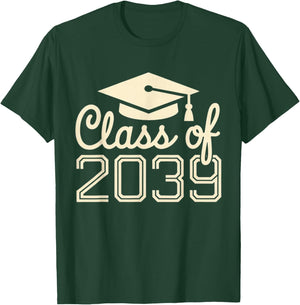 Class of 2039 Grow with Me First Day of School Graduation T-Shirt - T-Shirt | Forest