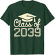 Class of 2039 Grow with Me First Day of School Graduation T-Shirt - T-Shirt | Forest