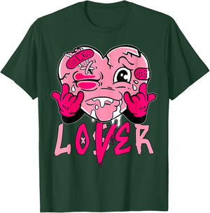 Pink Loser Lover Pink Drip Heart Matching Women T-Shirt - T-Shirt | Forest