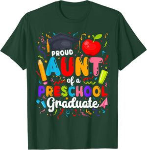 Proud Aunt of A Preschool Graduate Aunt Pre-K Grad Aunt T-Shirt - T-Shirt | Forest