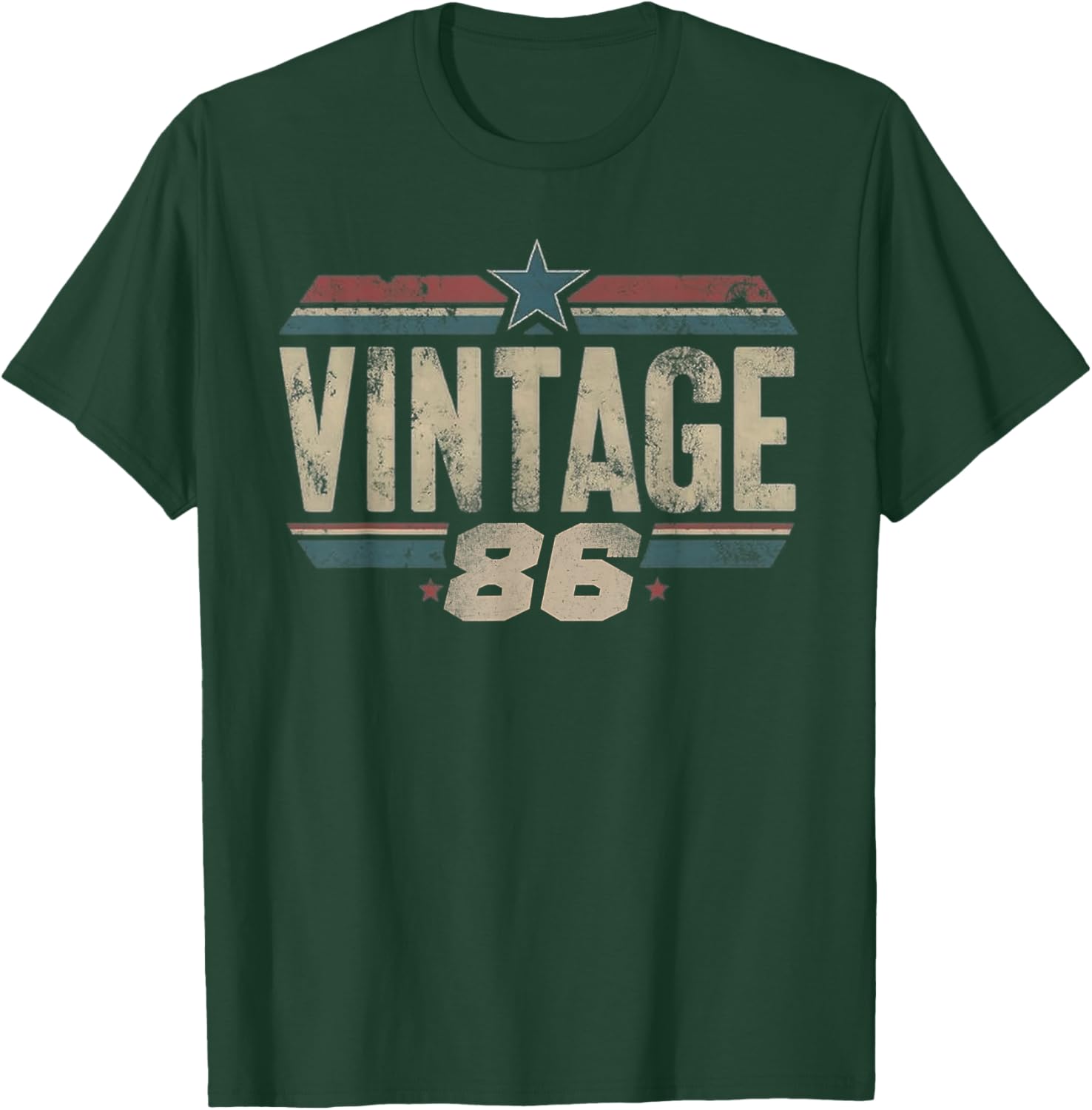 Retro Funny 1986 Vintage 40th Birthday 40 Years Old T-Shirt - T-Shirt | Forest