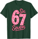 Valentines Day Six Seven 67 Meme 6 7 Heart Girls Kids T-Shirt - T-Shirt | Forest
