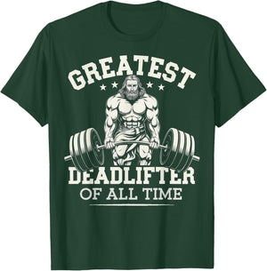 Greatest Deadlifter Of All Time Jesus T-Shirt - T-Shirt | Forest