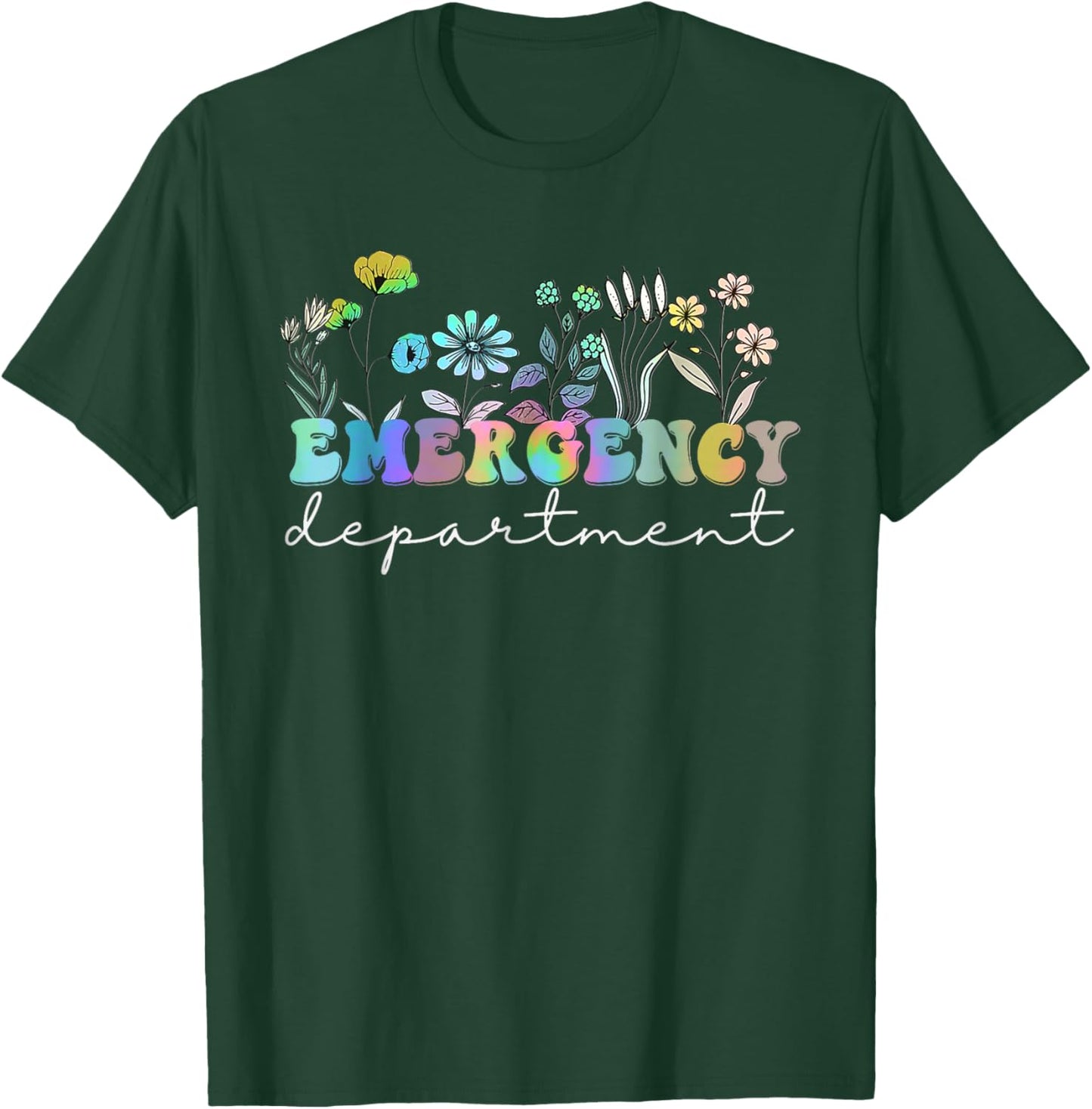 ER Nurse Emergency Department Emergency Room Tie Dye T-Shirt - T-Shirt | Forest